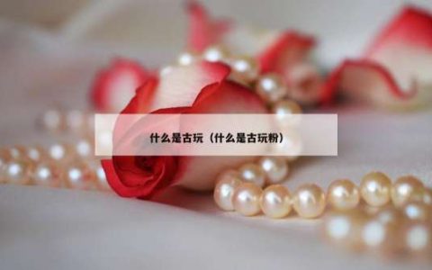 什么是古玩（什么是古玩粉）