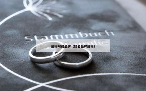 戒指对戒品牌（知名品牌戒指）