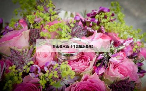 什么是水晶（什么是水晶米）