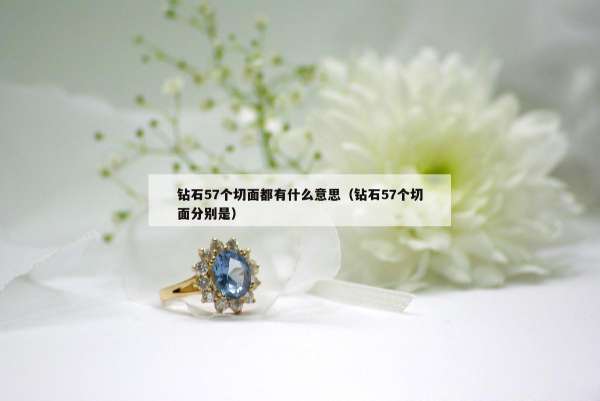 钻石57个切面都有什么意思（钻石57个切面分别是）