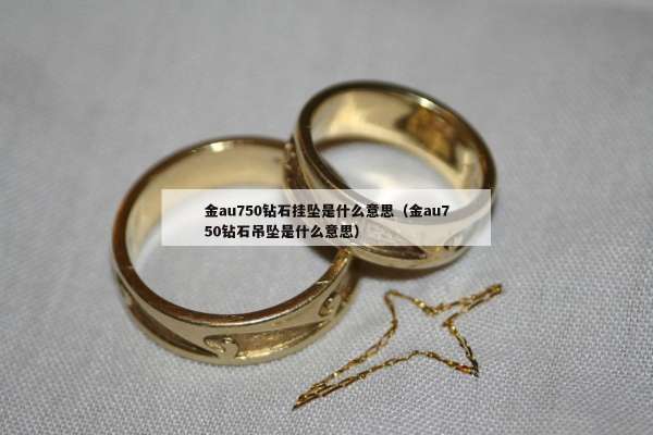 金au750钻石挂坠是什么意思（金au750钻石吊坠是什么意思）