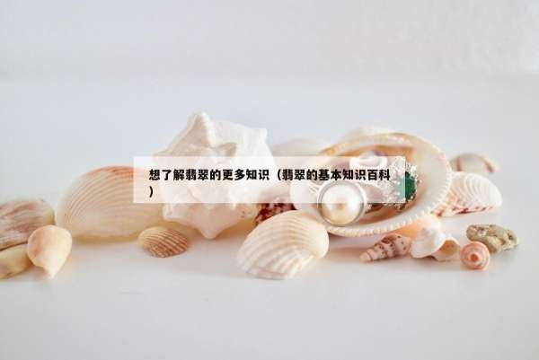 想了解翡翠的更多知识（翡翠的基本知识百科）