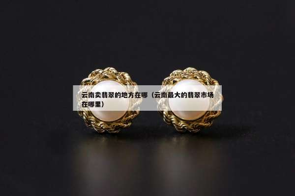 云南卖翡翠的地方在哪（云南最大的翡翠市场在哪里）