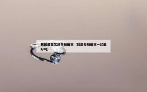 想戴翡翠又想带和田玉（翡翠和和田玉一起戴好吗）