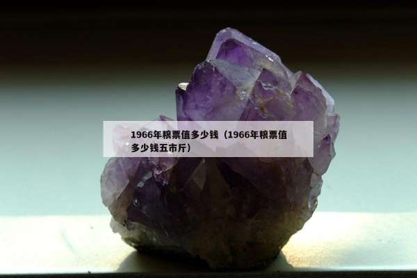 966年粮票值多少钱（1966年粮票值多少钱五市斤）"