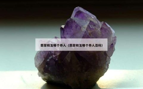 翡翠和玉哪个养人（翡翠和玉哪个养人百科）