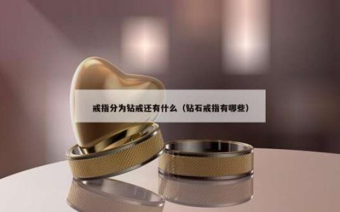 戒指分为钻戒还有什么（钻石戒指有哪些）