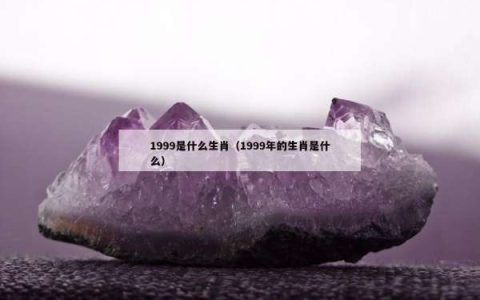 1999是什么生肖（1999年的生肖是什么）