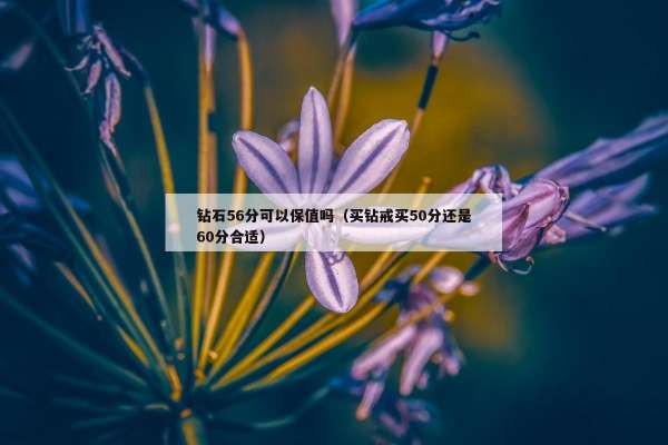 钻石56分可以保值吗（买钻戒买50分还是60分合适）