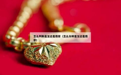 怎么判断是玉还是翡翠（怎么分辨是玉还是翡翠）