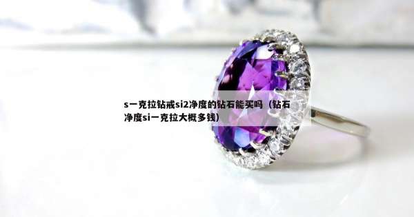s一克拉钻戒si2净度的钻石能买吗（钻石净度si一克拉大概多钱）
