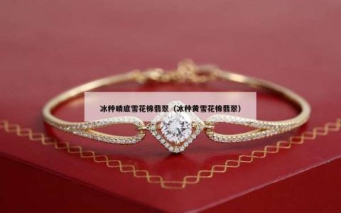 冰种晴底雪花棉翡翠（冰种黄雪花棉翡翠）