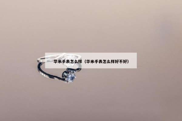 华米手表怎么样（华米手表怎么样好不好）