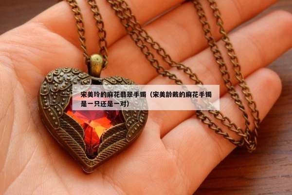 宋美玲的麻花翡翠手镯（宋美龄戴的麻花手镯是一只还是一对）