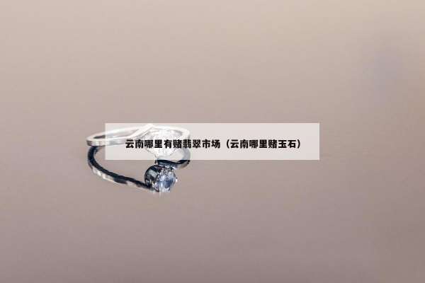 云南哪里有赌翡翠市场（云南哪里赌玉石）