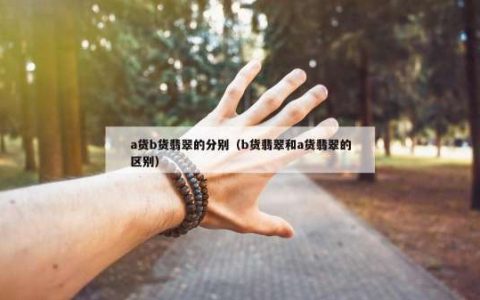 a货b货翡翠的分别（b货翡翠和a货翡翠的区别）