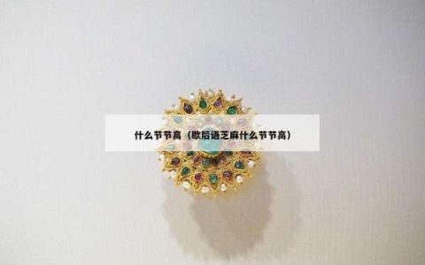 什么节节高（歇后语芝麻什么节节高）