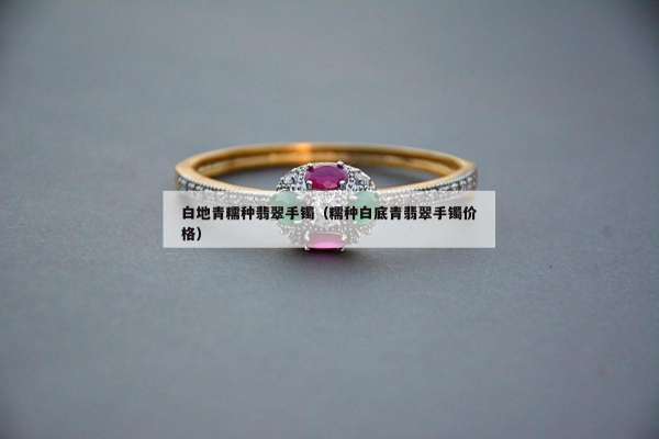 白地青糯种翡翠手镯（糯种白底青翡翠手镯价格）