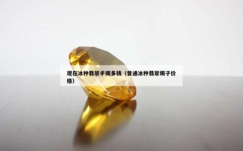 现在冰种翡翠手镯多钱（普通冰种翡翠镯子价格）