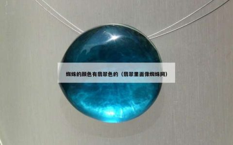 蜘蛛的颜色有翡翠色的（翡翠里面像蜘蛛网）