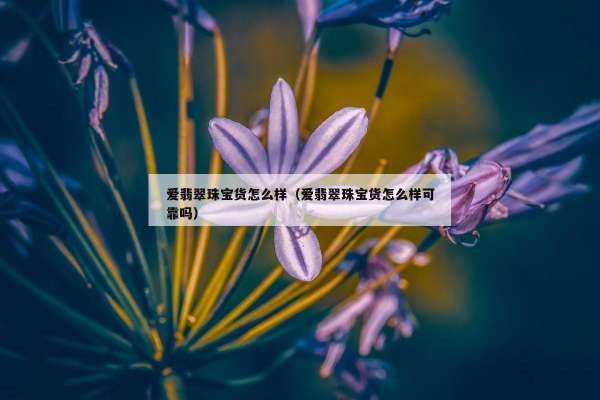 爱翡翠珠宝货怎么样（爱翡翠珠宝货怎么样可靠吗）
