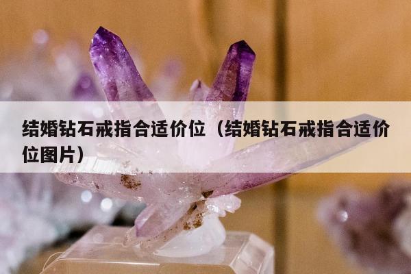 结婚钻石戒指合适价位，结婚钻石戒指合适价位图片