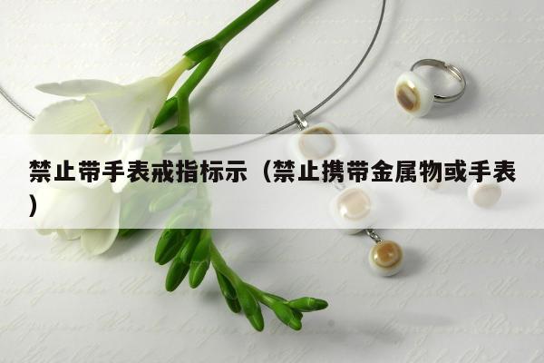 禁止带手表戒指标示，禁止携带金属物或手表
