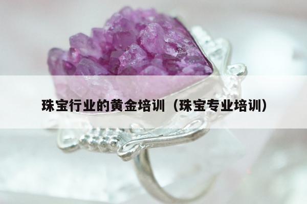珠宝行业的黄金培训，珠宝专业培训