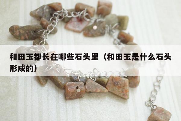 和田玉都长在哪些石头里，和田玉是什么石头形成的