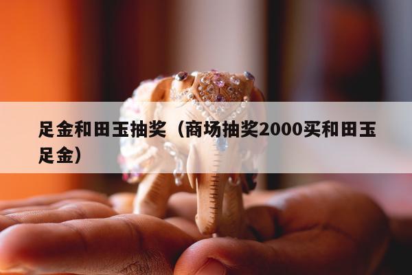 足金和田玉抽奖，商场抽奖2000买和田玉足金