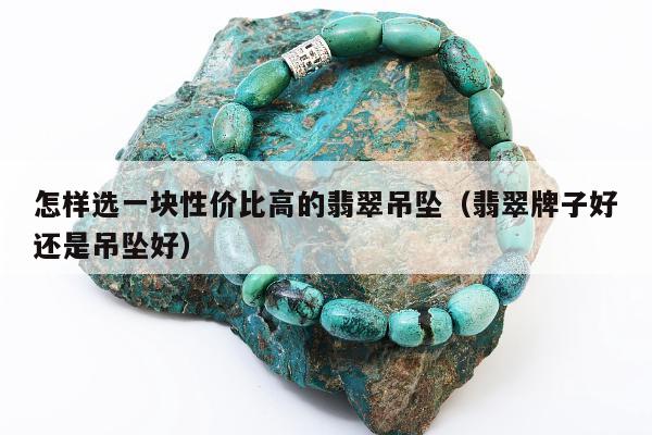 怎样选一块性价比高的翡翠吊坠，翡翠牌子好还是吊坠好