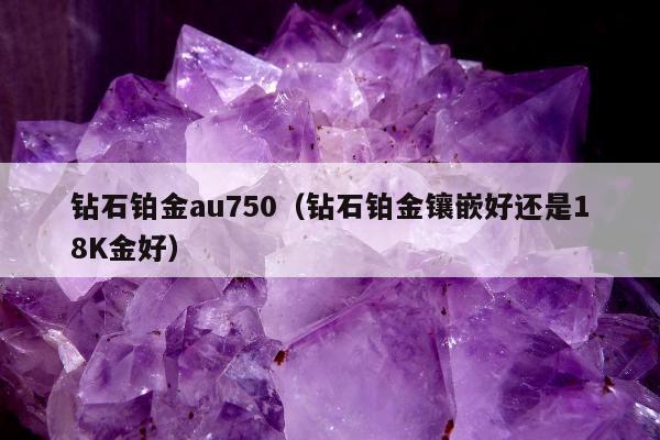 钻石铂金au750，钻石铂金镶嵌好还是18K金好