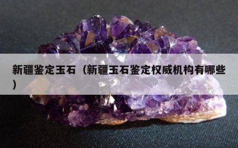 新疆鉴定玉石，新疆玉石鉴定权威机构有哪些