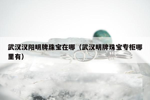 武汉汉阳明牌珠宝在哪，武汉明牌珠宝专柜哪里有