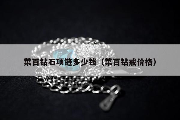 菜百钻石项链多少钱，菜百钻戒价格