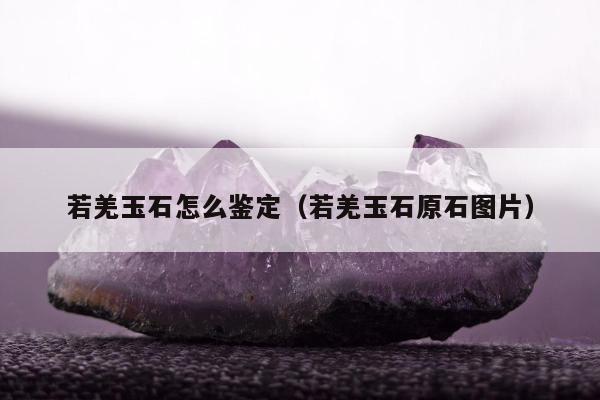 若羌玉石怎么鉴定，若羌玉石原石图片