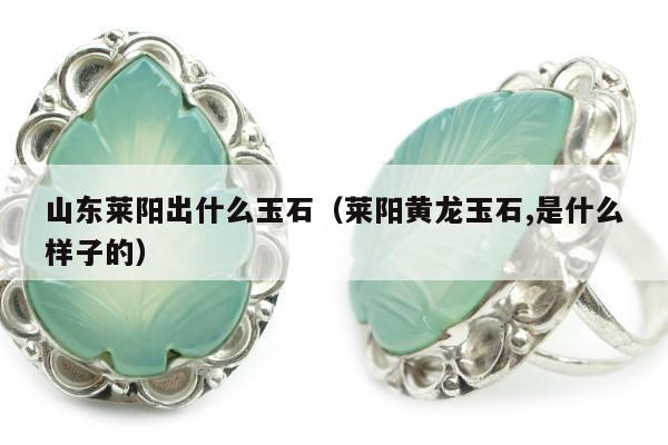 山东莱阳出什么玉石，莱阳黄龙玉石,是什么样子的