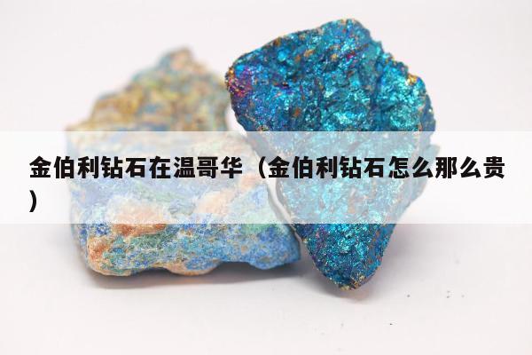 金伯利钻石在温哥华，金伯利钻石怎么那么贵