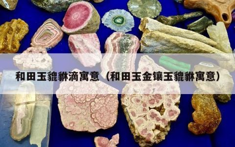 和田玉貔貅滴寓意，和田玉金镶玉貔貅寓意