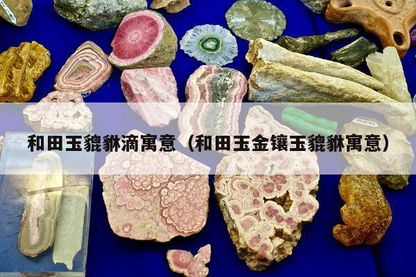和田玉貔貅滴寓意，和田玉金镶玉貔貅寓意
