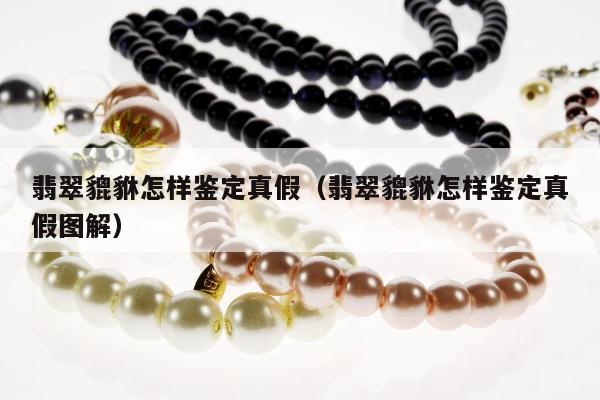 翡翠貔貅怎样鉴定真假，翡翠貔貅怎样鉴定真假图解