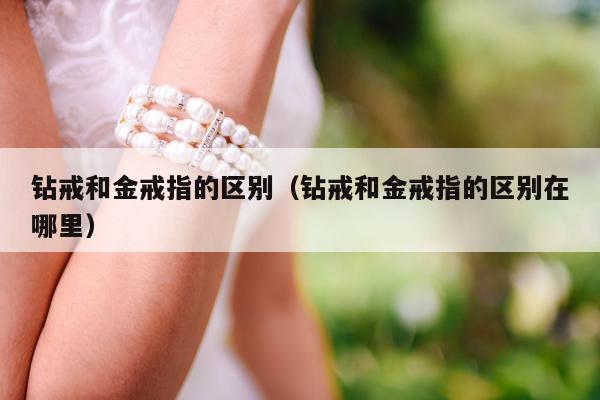 钻戒和金戒指的区别，钻戒和金戒指的区别在哪里