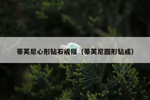 蒂芙尼心形钻石戒指，蒂芙尼圆形钻戒