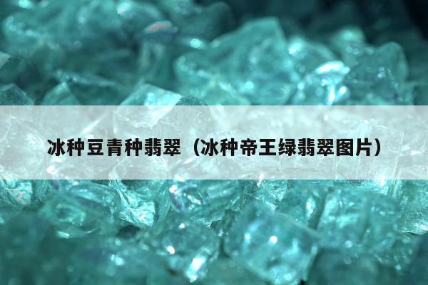 冰种豆青种翡翠，冰种帝王绿翡翠图片