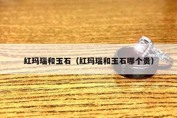 红玛瑙和玉石，红玛瑙和玉石哪个贵