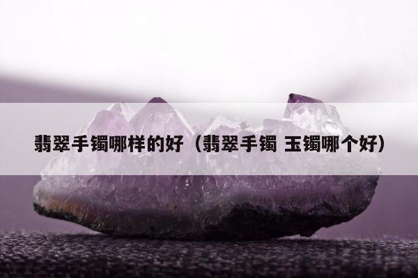 翡翠手镯哪样的好，翡翠手镯 玉镯哪个好