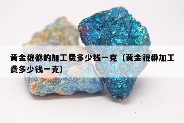 黄金貔貅的加工费多少钱一克，黄金貔貅加工费多少钱一克