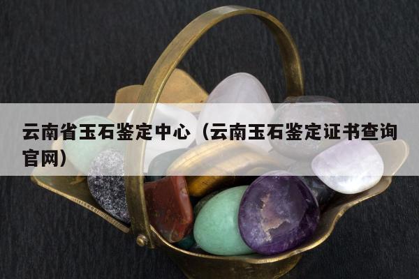 云南省玉石鉴定中心，云南玉石鉴定证书查询官网
