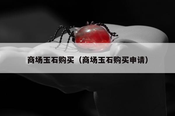 商场玉石购买，商场玉石购买申请