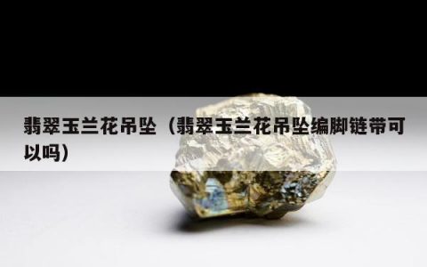 翡翠玉兰花吊坠，翡翠玉兰花吊坠编脚链带可以吗